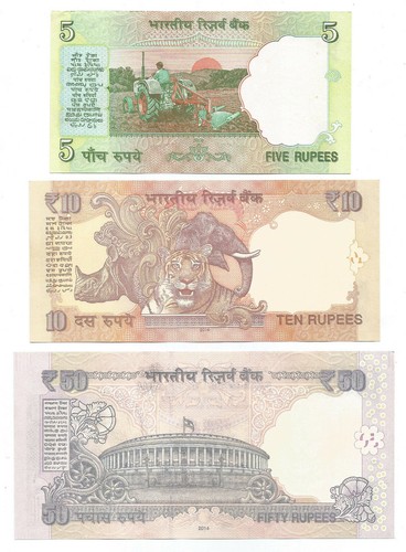 India Set of Rs 5,10,50, RG rajan & D Subbarao with same Number ending with 786 - Picture 2 of 2