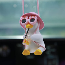 Cool Swinging Duck Car Hanging Ornament, Pendant Interior Rearview Mirror Decora