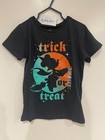 Disney Kids Girls Minnie Mouse Witch Trick or Treat Halloween T-Shirt Black Sz 5