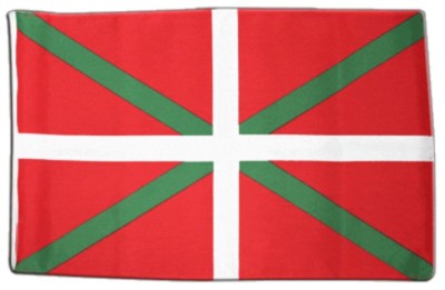 AZ FLAG Flagge Baskenland Arrano Beltza - 45x30 Cm, Mit Kordel, Aus Polyester - Schwarzer Adler Auf Gelbem Grund