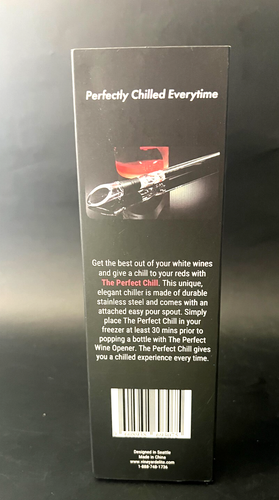 The Perferct Chill. Chiller & Easy Pour Wine Spout. New in Box - Picture 2 of 5