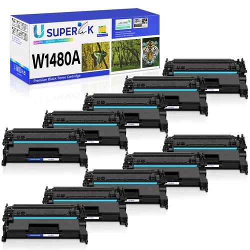 [New Chip] 10PK W1480A Toner Cartridge Fit for HP Pro 4001dn MFP 4101fdn 4101fdw