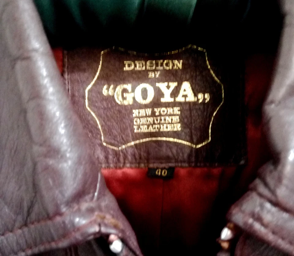 Chaqueta de cuero Goya talla 40 Foto 4 de 4