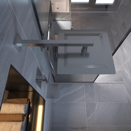 BWE Dual Duschköpfe 12" 3 Strahlmuster mit 2,5 GPM Wandmontage Nickel gebürstet - Bild 4 von 8