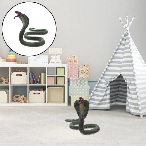 Faux jouet en caoutchouc réaliste serpent noir faux serpents 49 pouces de long poisson d'avril n84 - Jeux - Jouets