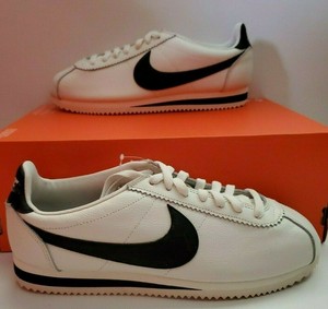 NEW NIKE CLASSIC CORTEZ LEATHER SE SAIL BLACK FORREST GUMP 861535-104 MEN 9 X | eBay