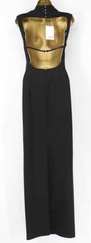 JACQUEMUS soldes LA ROBE PALMI FEMME DÉCOUPÉE MAXI ROBE EU 36 UK 8 NOIR PRIX CONSEILLÉ 1187 £ EG