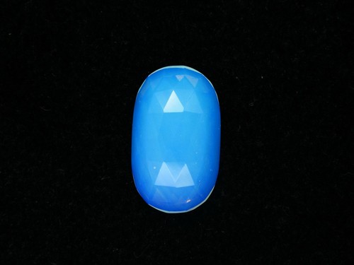 Opalite Gemstone Lab Faceted Cabochon Oval Shape Gems Sky Blue Color Loose Opal - Picture 1 of 4