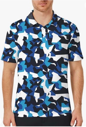 Men's-Polo-Collared Shirt Dry Fit Short Sleeve Casual Golf Moisture Wicking XL