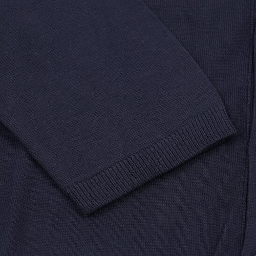 Cruciani Navy Blue Extrafine Cotton Cardigan Sweater M (Eu 50) NWT - Picture 2 of 5