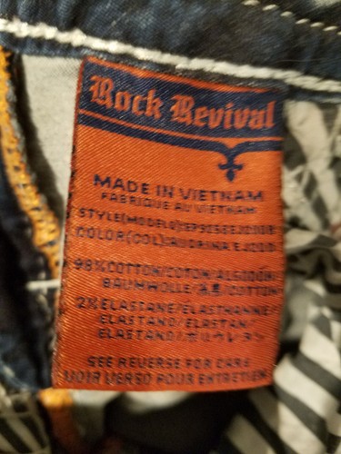 Rock Revival Audrina Easy Straight Women's Jeans Size 25 Regular - Picture 9 of 12