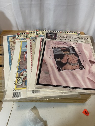 Vintage New! Lot of 5 - 1990 Mary Engelbreit/Daisy Kingdom - Iron-On Transfers