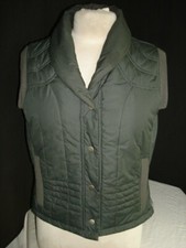 Spiewak Primaloft Dk. Gray Quilted Puffer Vest Women’s Sz. L Button Front