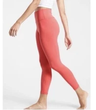 Athleta Transcend 7/8 Tight Leggings Coral Pink Women's Sz Medium