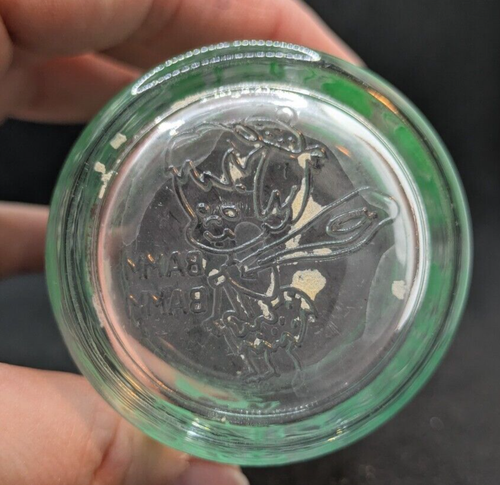 Vintage 1962 Flintstone Jelly Glass Fred Wilma Pebbles Bam Bam - Foto 6 di 8