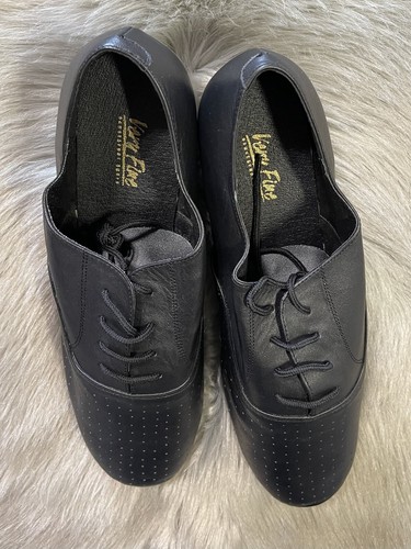 Nuevo DISPLAY Zapatos de Baile Latinos de Salón de Baile Negros con Cordones para Hombres Venta al por menor $100 - Imagen 7 de 18