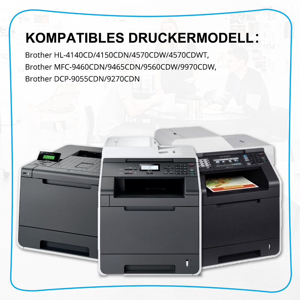 2x Schwarz Toner Compatible with Brother TN-325 HL-4140CN HL-4150CDN MFC-9460CDN