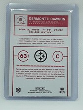Dermontti Dawson 2016 Panini Classics Football RED BACK #117 Pittsburgh Steelers