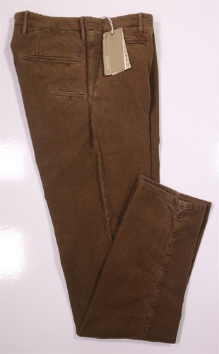 Incotex Brown Cotton Corduroy Slim Fit Distressed Button-Fly Pants 31x32 New! - Picture 1 of 10