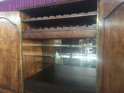 French Style Armoire Bar Cabinet - Picture 8 of 10
