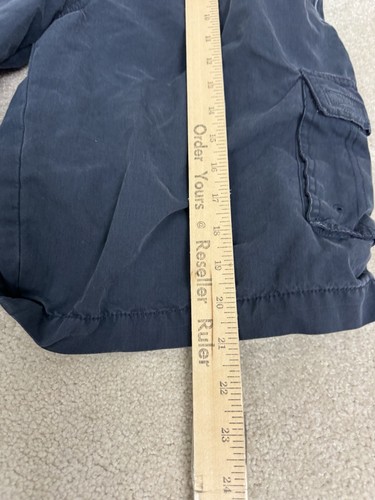 Eddie Bauer Shorts Boys 18 Blue Chino Khaki Elastic Waist Pockets Youth Kids - Picture 5 of 14