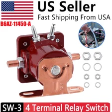 Red Solenoid Relay 12V Heavy Duty FIT FOR Ford Starter Car Truck - SW3 - SNL135