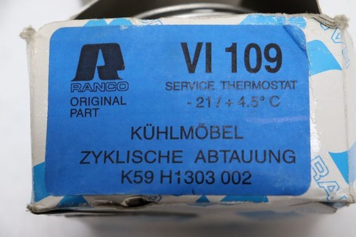 Ranco VI 109 Service Thermostat -21/ +4.5° C UNUSED & OVP - Picture 3 of 4