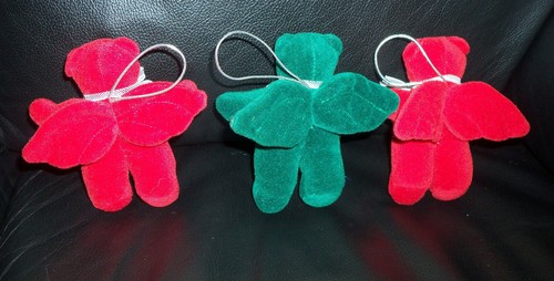 Lot of 3 Harold Angel Teddy Bear Ornaments Vintage North American Bear 1988 - Picture 4 of 4