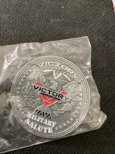 Victory Motorcycle New OEM Military Salute Logo Pin Badge Lapel, Nos