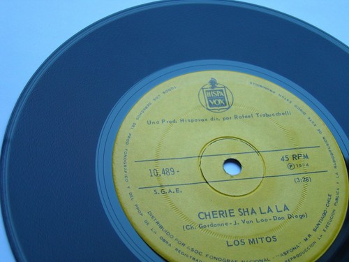 LOS MITOS ANARCHIC SYSTEM CHERIE SHA LA LA 1974 PROMO SPANISH-SUNG CHILEAN PRESS - Picture 6 of 12