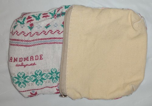 Bunnies Bunny Coin Purse Handmade Zippered Cloth Suede Feel 4 x 4 by Daily West - Picture 5 of 6