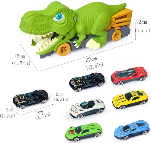 Dinosaur Eating Cars Transport Truck Carrier Toys for 3 Year Old Boys Toys... - Picture 2 of 5