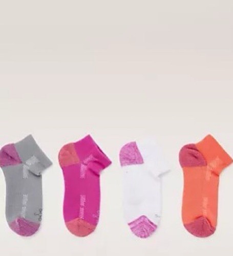 Tommie Copper Set of 4 EcoWick Compression Socks Large Ankle UK Size 8 - 10.5