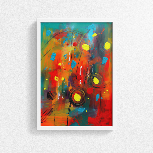 Abstract Art Poster Print, Expression Art, Fine Art, Gallery Poster, Wall Decor - Picture 3 of 13