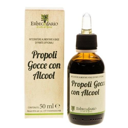 Propoli Gocce Con Alcool, Per la Gola Sol. Idroalcolica Propoli 30%, 50ml - Foto 1 di 5