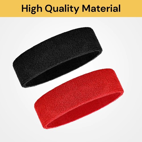 Sport Headband SweatBands Running Sweat Bands for Tennis Badminton Yoga Costume - Picture 4 of 15