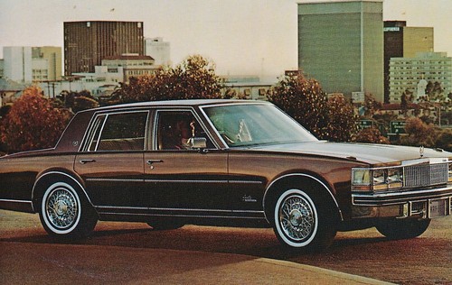 1977 Cadillac Seville Limousine, USA Litho, Händler Werbe Postkarte - Bild 1 von 2