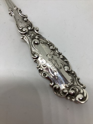 Gorham LUXEMBURG Sterlingsilber SERVIERGABEL - Monogramm - 7-7/8" Goldwäsche - Bild 2 von 8