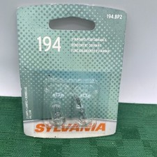 Package Of 2 Sylvania Light Bulbs # 194-BP2. New In Package