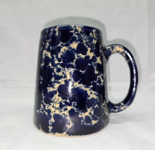 BENNINGTON POTTERS Mug Agate Blue 4 inch Mug / Vermont pottery #5838