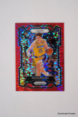 2023 Panini Prizm Red Pulsar Austin Reaves #'d 46/299 LA Lakers