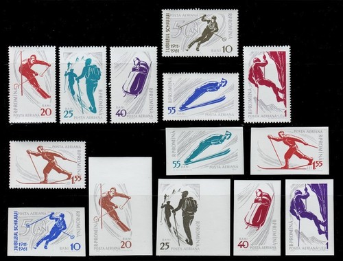 60 70 ROMANIA  LOT SPORTS , SOCCER , OLYMPICS , ROME INNSBRUCK MELBOURNE 5 SCANS - Bild 1 von 5