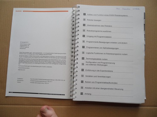 SCHULUNGSUNTERLAGE Roboterprogrammierung 1 KUKA System Software 8.3  369 Seiten - Bild 2 von 7
