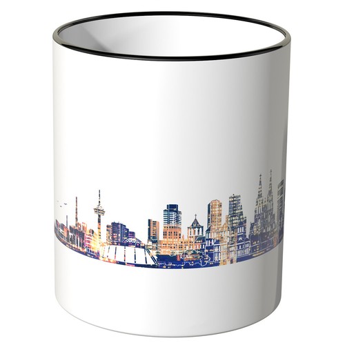 WANDKINGS Tasse "Skyline bei Nacht" verschiedene St„dte im Aquarell Berlin K”ln - Bild 113 von 233
