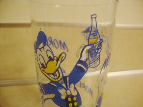 Bicchiere Promo Vintage Paperino Soda Pop con Nipoti MCM Produzioni Disney! - Foto 2 di 6