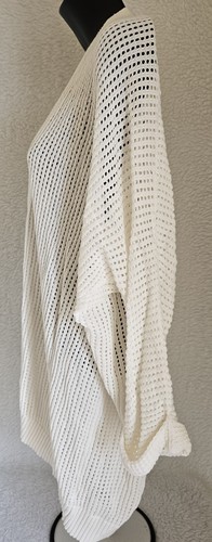 Express Womens Cardigan Sweater Shirt Top Blouse Size M Medium Ivory - Picture 19 of 24