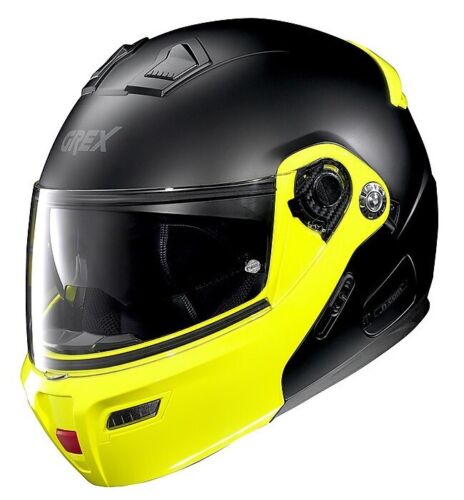 CASCO MODULARE GREX G9.1 EVOLVE 31 NERO OPACO GIALLO TAGLIA M