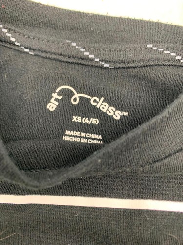 Cat & Jack Tropical Sunset Tee Shirt Boys Size XS 4-5 Black Palm Trees - Picture 2 of 2