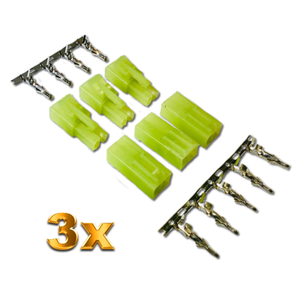10 Stück Tamiya Stecker Male Kupplung Lipo Akku 13,4mm RC Car Adapter Plug Buchs