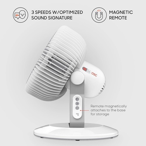 Sharper Image REFRESH 06 OSC Oscillating Whole Room Fan with Remote - Picture 2 of 5